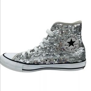 **Not for Sale** Looking for Converse Silver Sequins 10